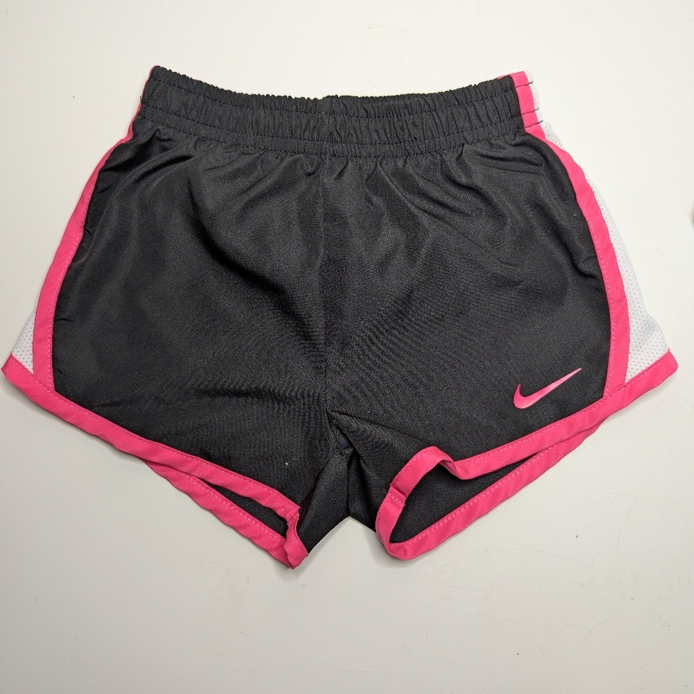Nike Toddler's Black and Pink Trim Athletic Shorts